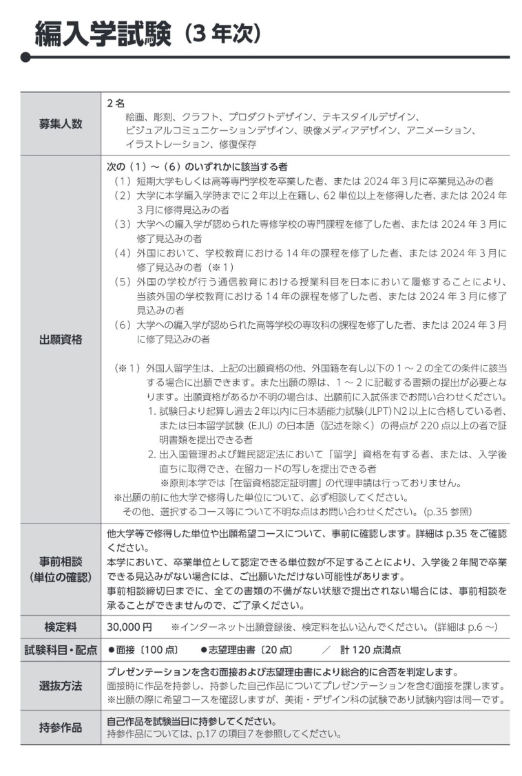 12月日本艺术院校入学考试总汇一览