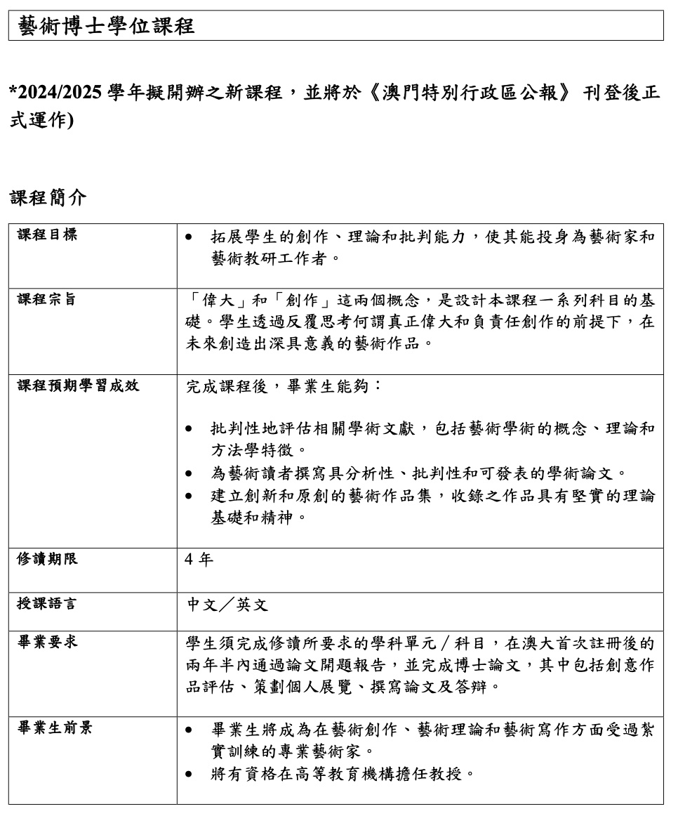 澳门艺术留学新选择！澳门大学新增艺术专业